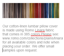 Cotton Linen Lumbar Pillow Cover