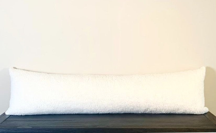 Organic Cotton Sherpa Lumbar Pillow Cover