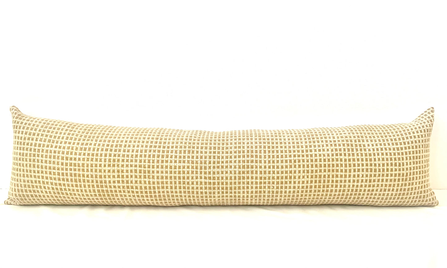 Woven Linen Cotton Lumbar Pillow Cover