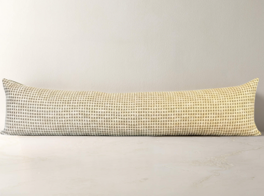 Woven Linen Cotton Lumbar Pillow Cover