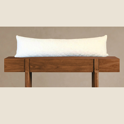 Organic Cotton Sherpa Lumbar Pillow Cover