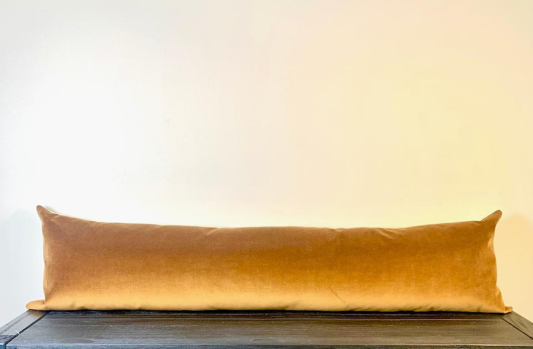 Cotton Velvet Lumbar Pillow Cover