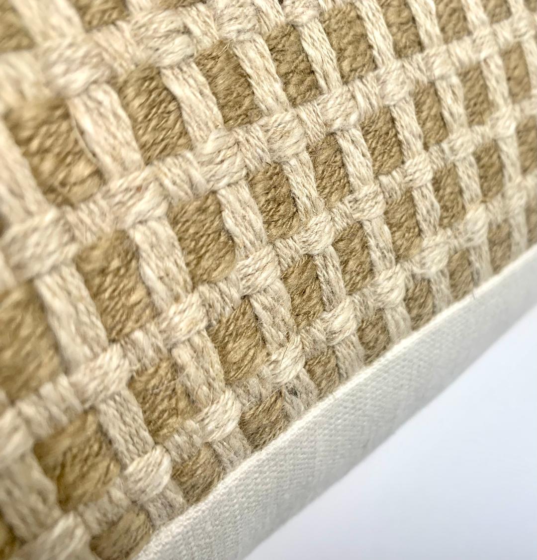 Woven Linen Cotton Lumbar Pillow Cover
