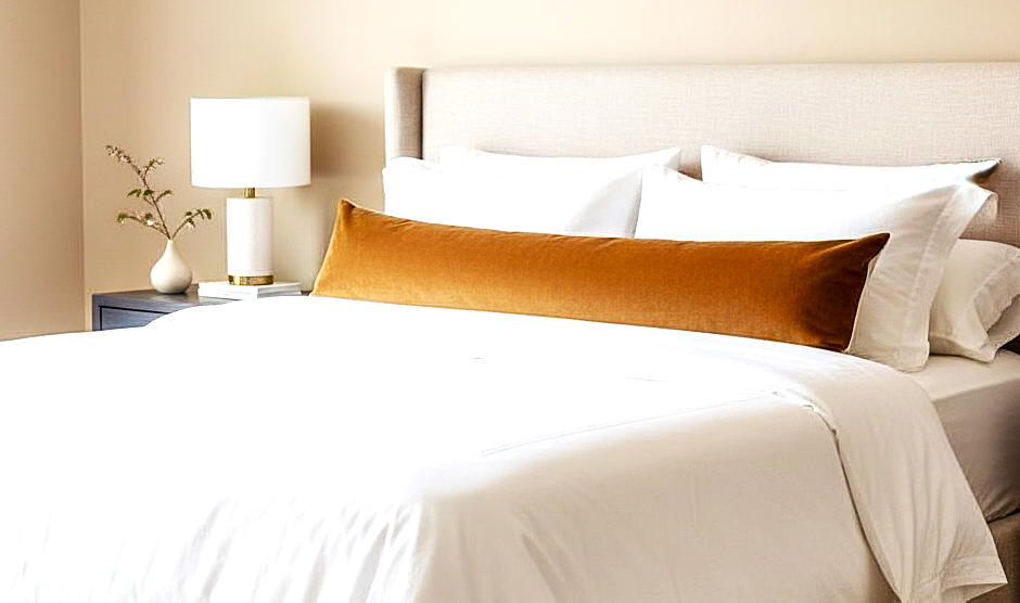 Cotton Velvet Lumbar Pillow Cover