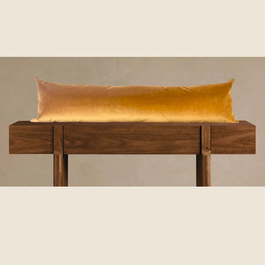 Cotton Velvet Lumbar Pillow Cover