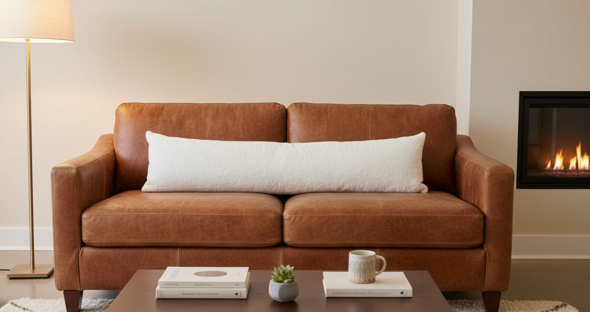 Organic Cotton Sherpa Lumbar Pillow Cover