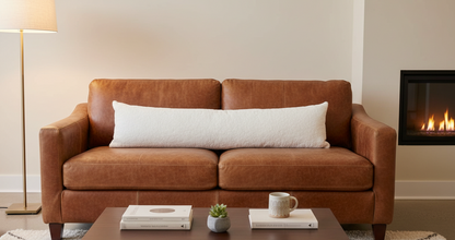 Organic Cotton Sherpa Lumbar Pillow Cover