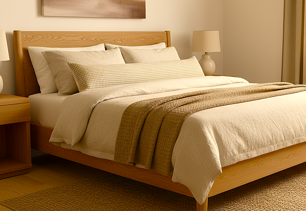 Woven Linen Cotton Lumbar Pillow Cover